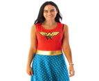 Wonder Woman Womens Costume Dress (Red/Blue) - NS5845