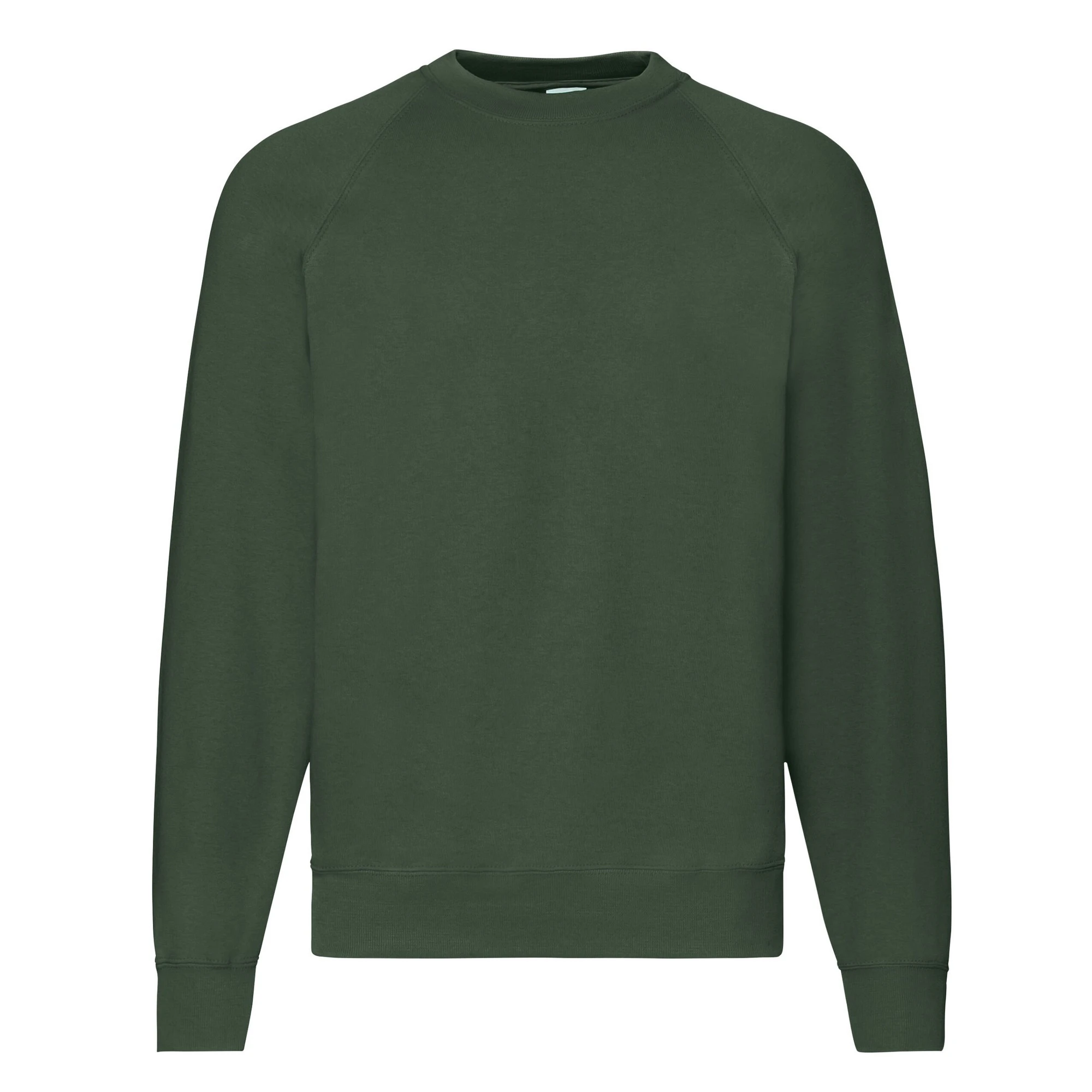 Fruit of the Loom Mens Classic Raglan Sweatshirt (Bottle Green) - PC6399