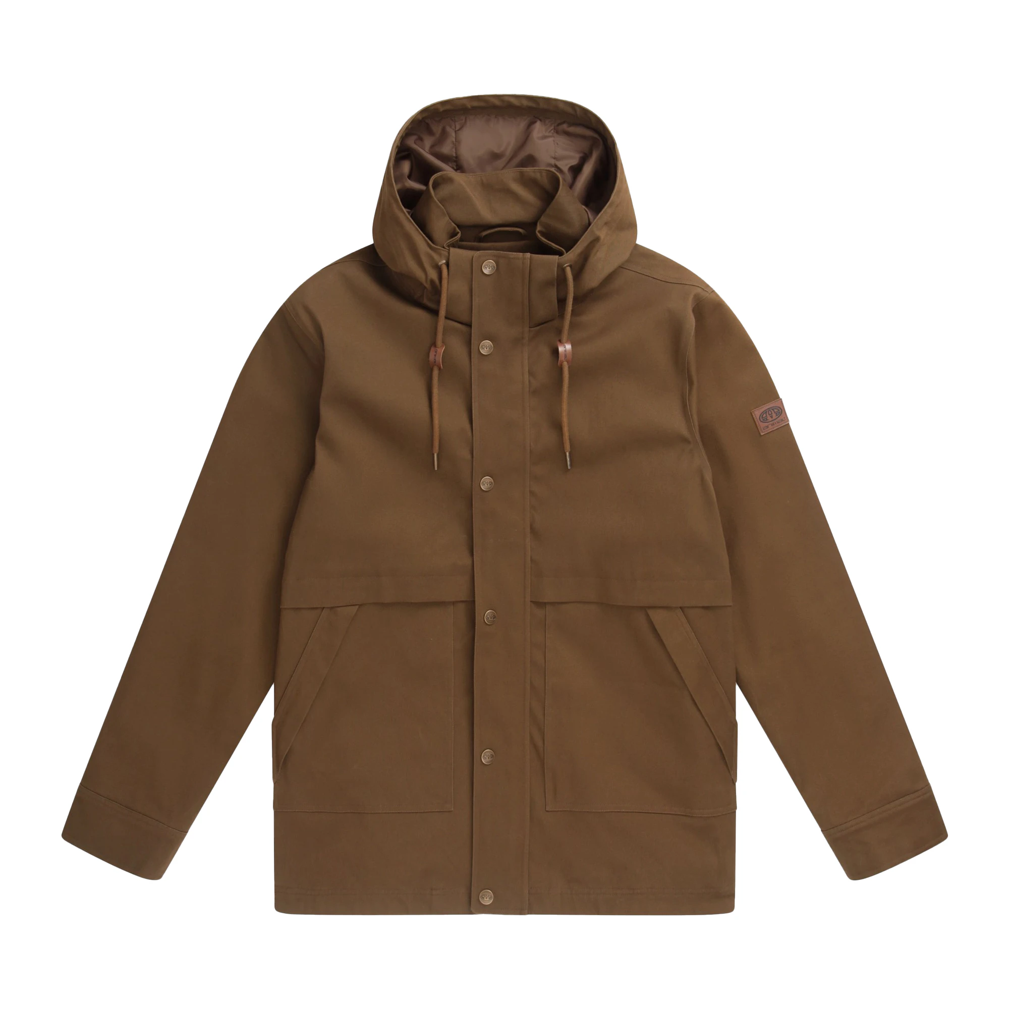 Animal Mens Padstow Organic Cotton Jacket (Brown) - MW2793