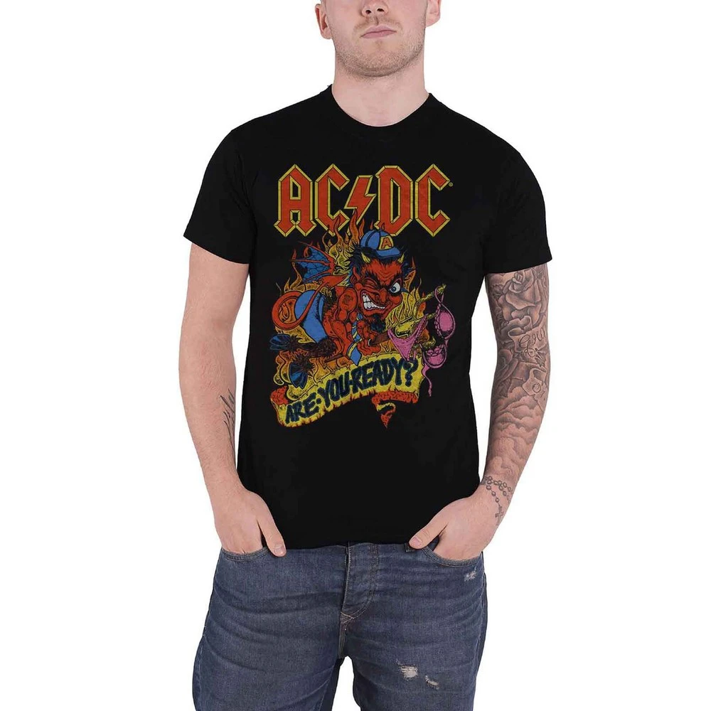 AC/DC Unisex Adult Are You Ready? T-Shirt (Black) - RO1784