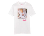 Barbie Womens Working from Home T-Shirt (White) - NS7232