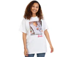 Barbie Womens Working from Home T-Shirt (White) - NS7232