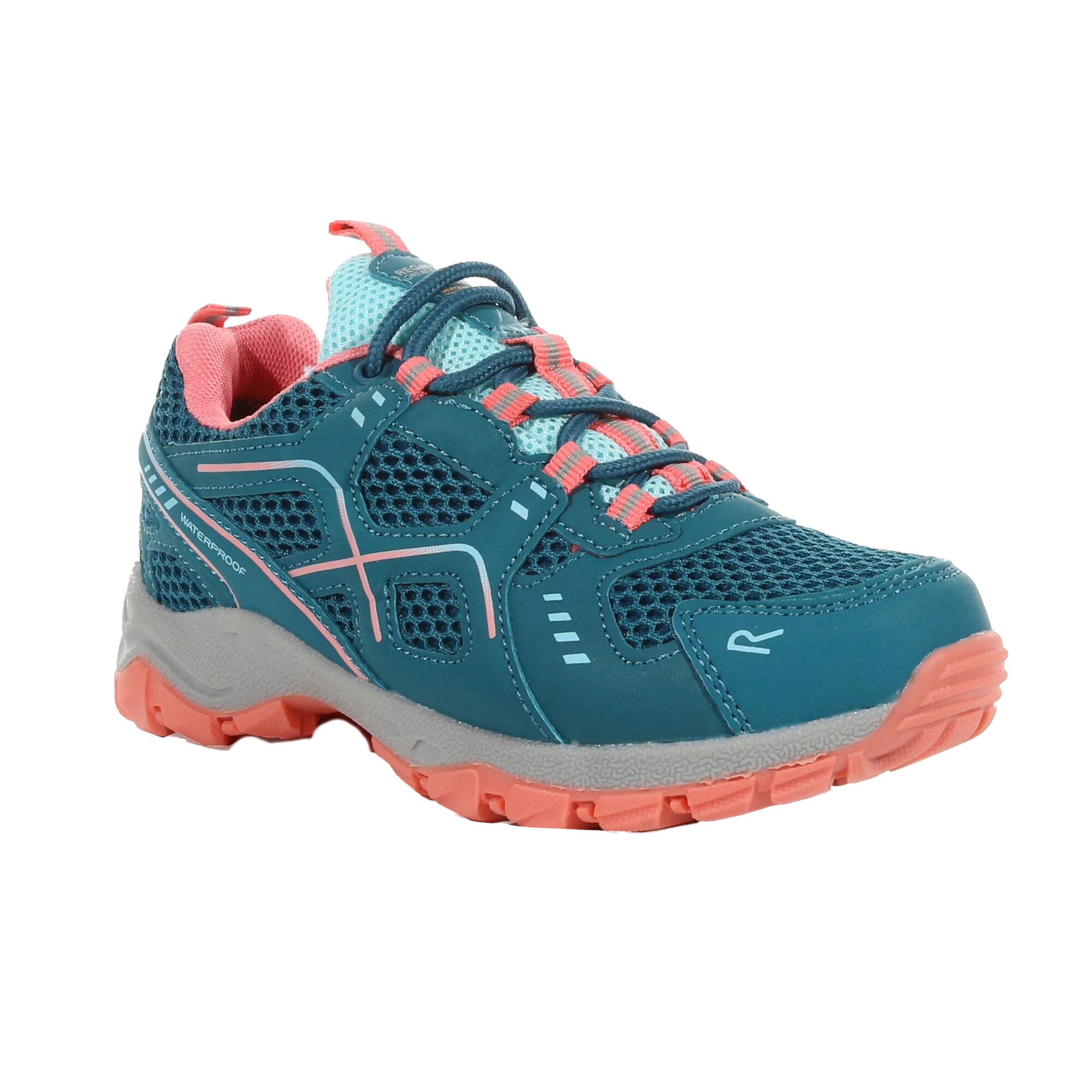 Regatta Childrens/Kids Vendeavour Walking Shoes (Tahitian Tide/Shell Pink) - RG8880