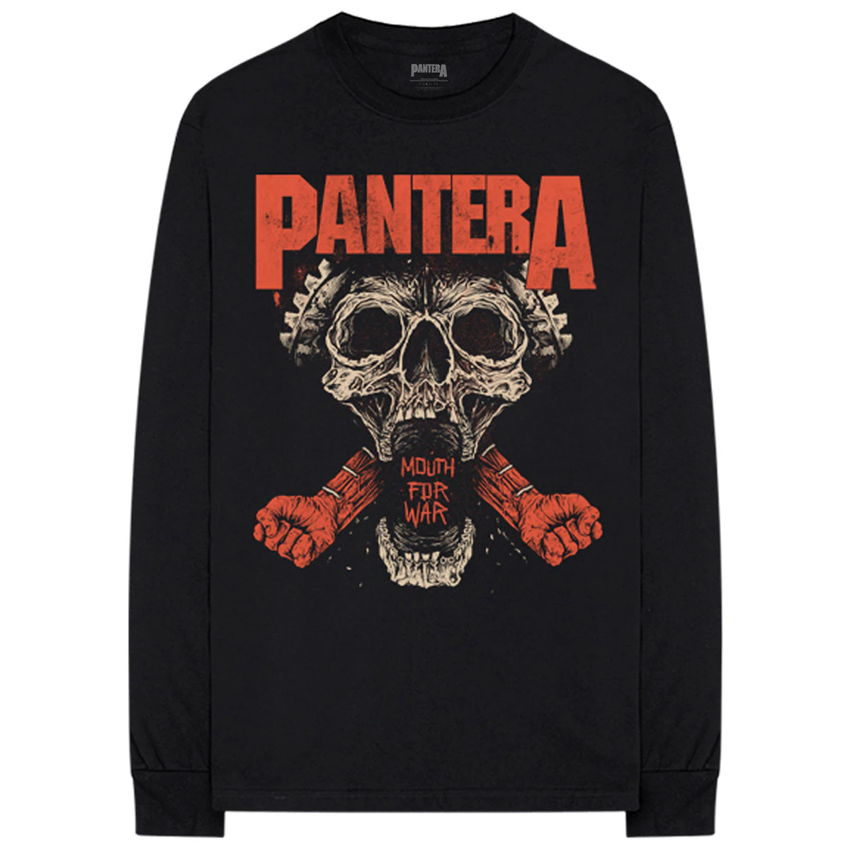 Pantera Unisex Adult Mouth For War Cotton Long-Sleeved T-Shirt (Black) - RO8652