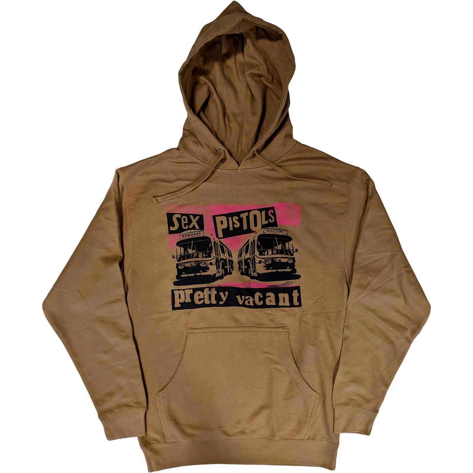 Sex Pistols Unisex Adult Pretty Vacant Hoodie (Sand) - RO5060