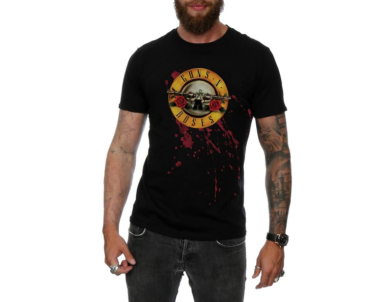 Guns N Roses Unisex Adult Bullet T-Shirt (Black) - RO1266