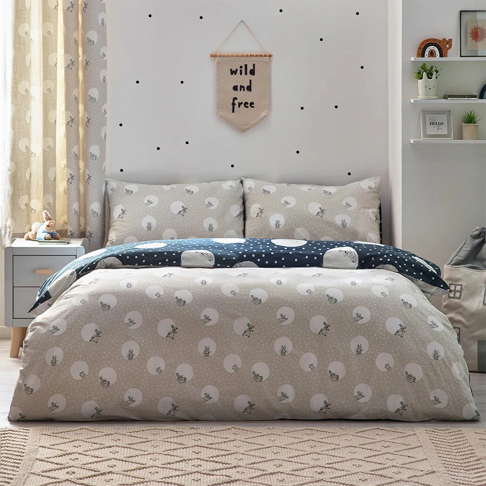 Peter Rabbit Spot Me Duvet Cover Set (Charcoal) - RV2979