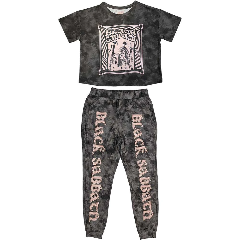 Black Sabbath Womens Psycho Long Pyjama Set (Charcoal Grey) - RO10961