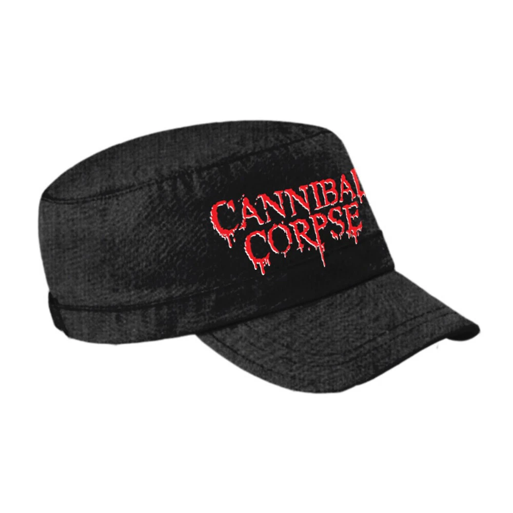 Cannibal Corpse Unisex Adult Logo Army Cap (Black/Red) - PH3032