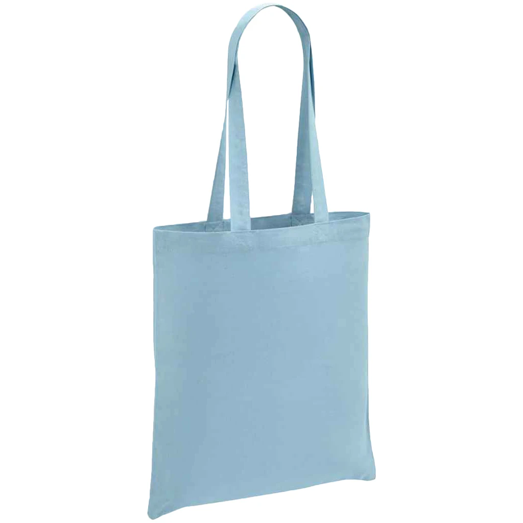 Brand Lab Cotton Long Handle Shopper Bag (Light Blue) - PC4954