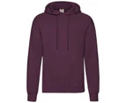 Fruit Of The Loom Unisex Adults Classic Hooded Sweatshirt (Burgundy) - RW7512