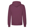 Fruit Of The Loom Unisex Adults Classic Hooded Sweatshirt (Burgundy) - RW7512