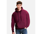 Fruit Of The Loom Unisex Adults Classic Hooded Sweatshirt (Burgundy) - RW7512