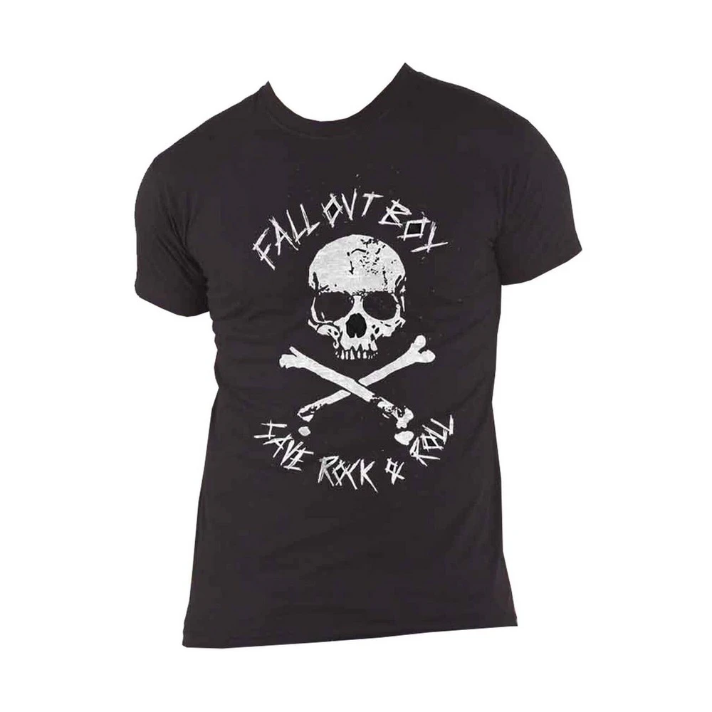 Fall Out Boy Unisex Adult Save Rock and Roll T-Shirt (Black) - RO3579