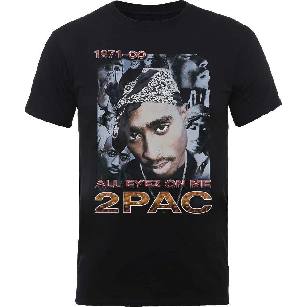 Tupac Shakur Unisex Adult All Eyez 1971 Cotton T-Shirt (Black) - RO4531