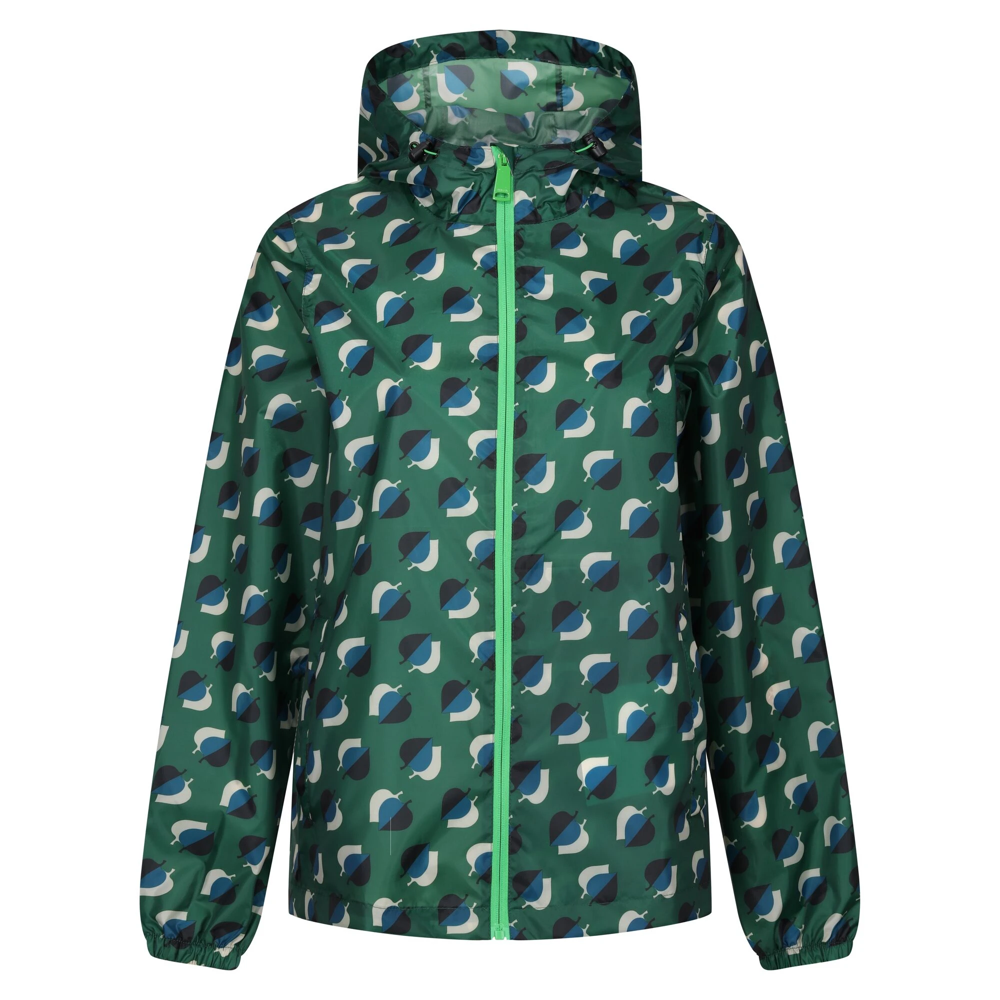 Regatta Womens Orla Kiely Pack-It Leaf Print Waterproof Jacket (Shadow Elm Emerald) - RG9192