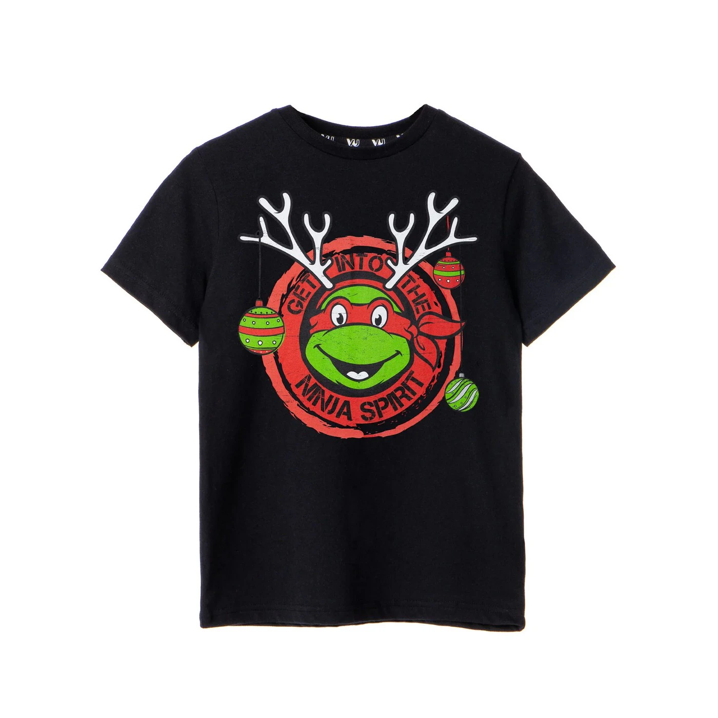 Teenage Mutant Ninja Turtles Boys Get Into The Ninja Spirit T-Shirt (Black) - NS7959