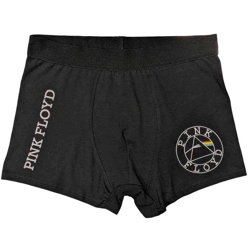 Pink Floyd Unisex Adult Circle Logo Boxer Shorts (Black) - RO10296