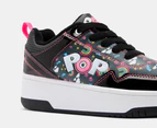 Heelys Girls' POP Contend Skate Shoes - Black/Pink/Rainbow