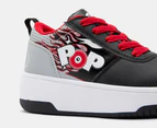 Heelys Boys' POP Dash Skate Shoes - Black/Grey/Red Flame