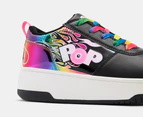 Heelys Girls' POP Dash Skate Shoes - Black/Rainbow/Flame