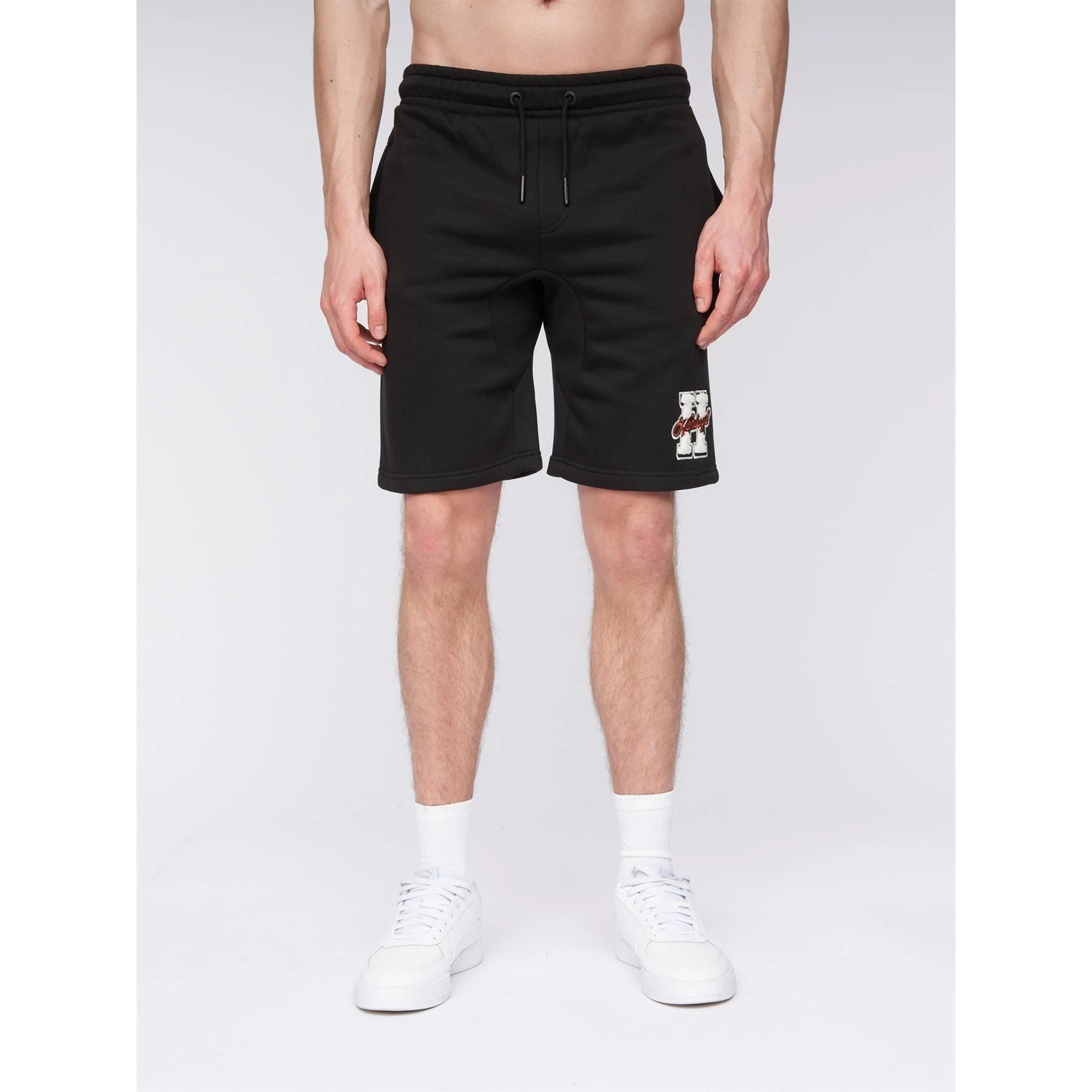 Henleys Mens Aitchen Sweat Shorts (Black) - BG1404