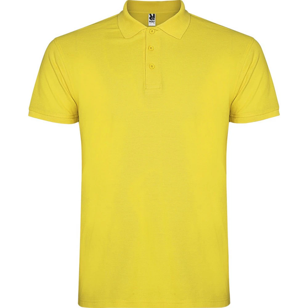 Roly Mens Star Short-Sleeved Polo Shirt (Yellow) - PF4346