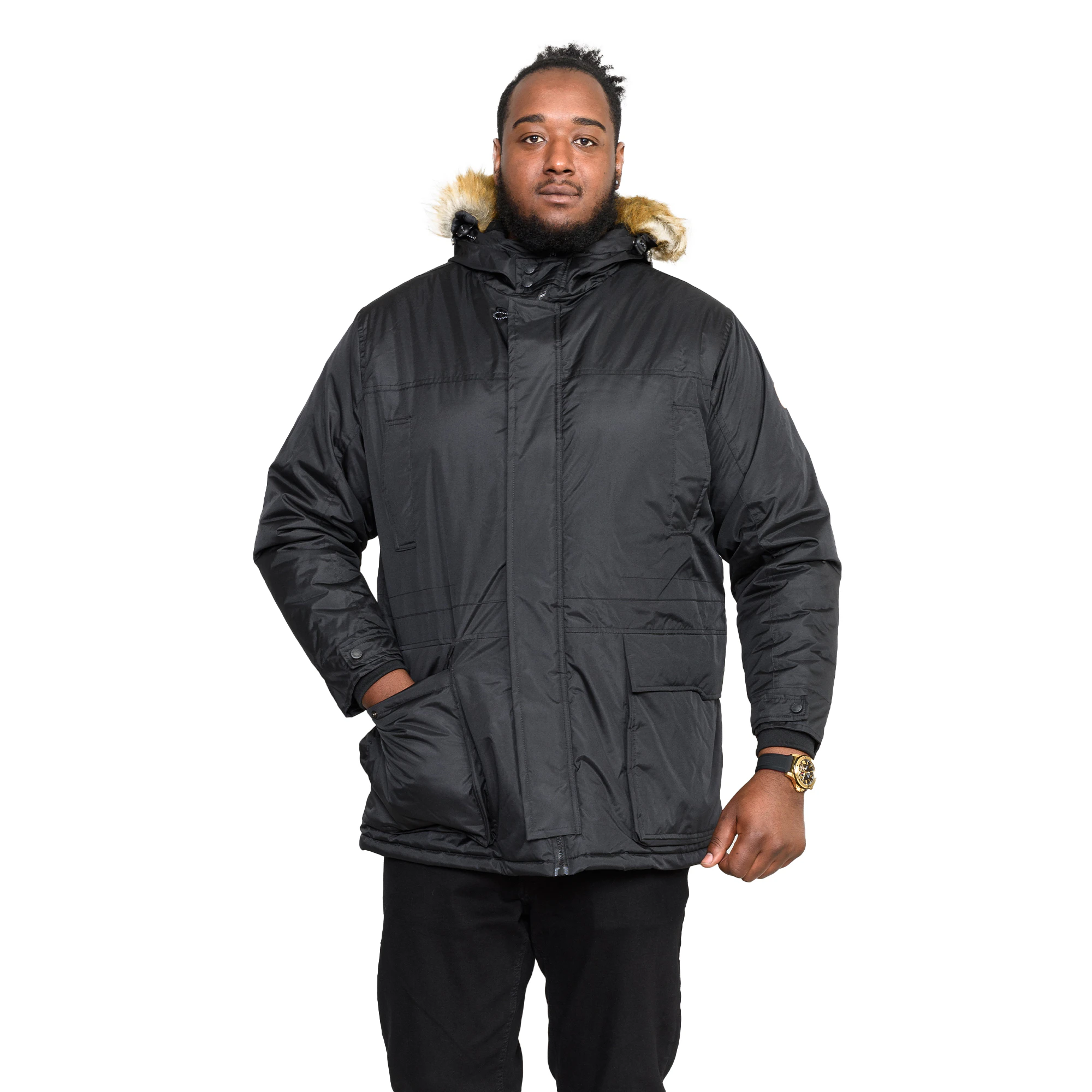 Duke Mens Lovett 2 D555 Kingsize Jacket (Black) - DC513