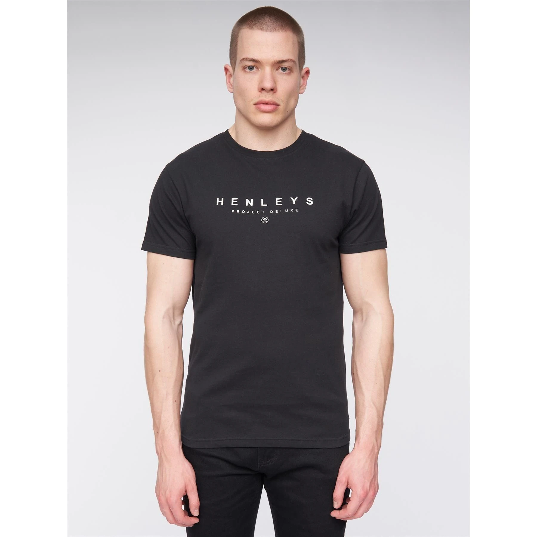 Henleys Mens Ninesix Logo T-Shirt (Black) - BG1373