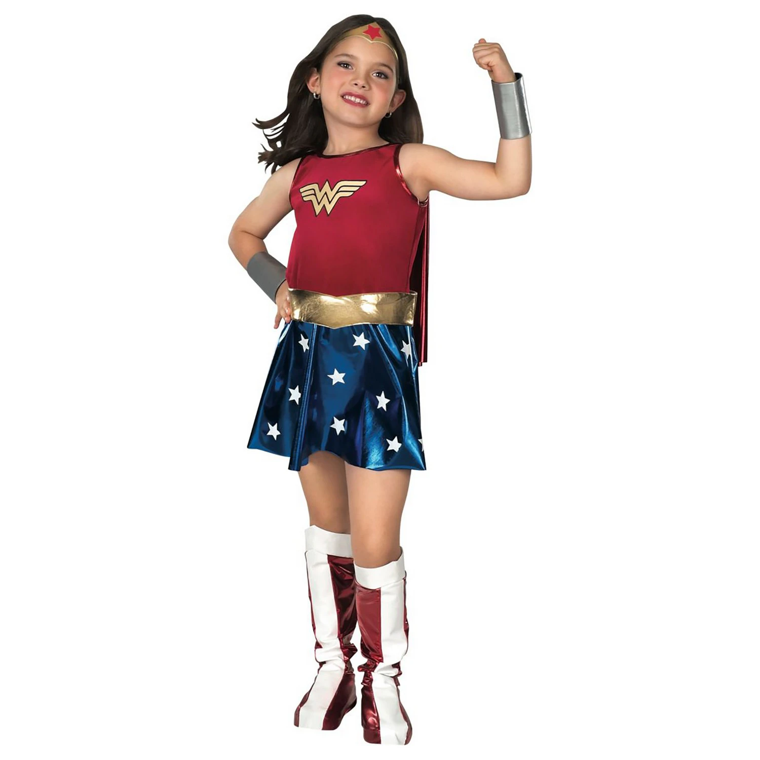 Wonder Woman Girls Deluxe Costume (Red/Blue) - BN5148