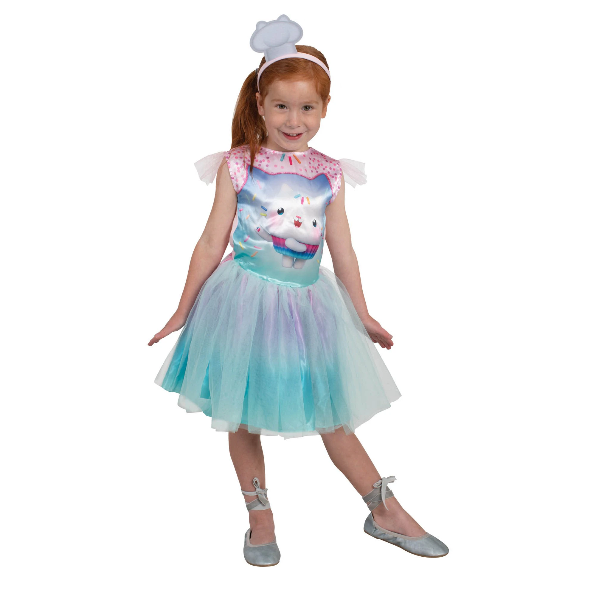 Gabby´s Dollhouse Girls Tutu Skirt Cakey Cat Costume (Blue/Pink) - BN5680