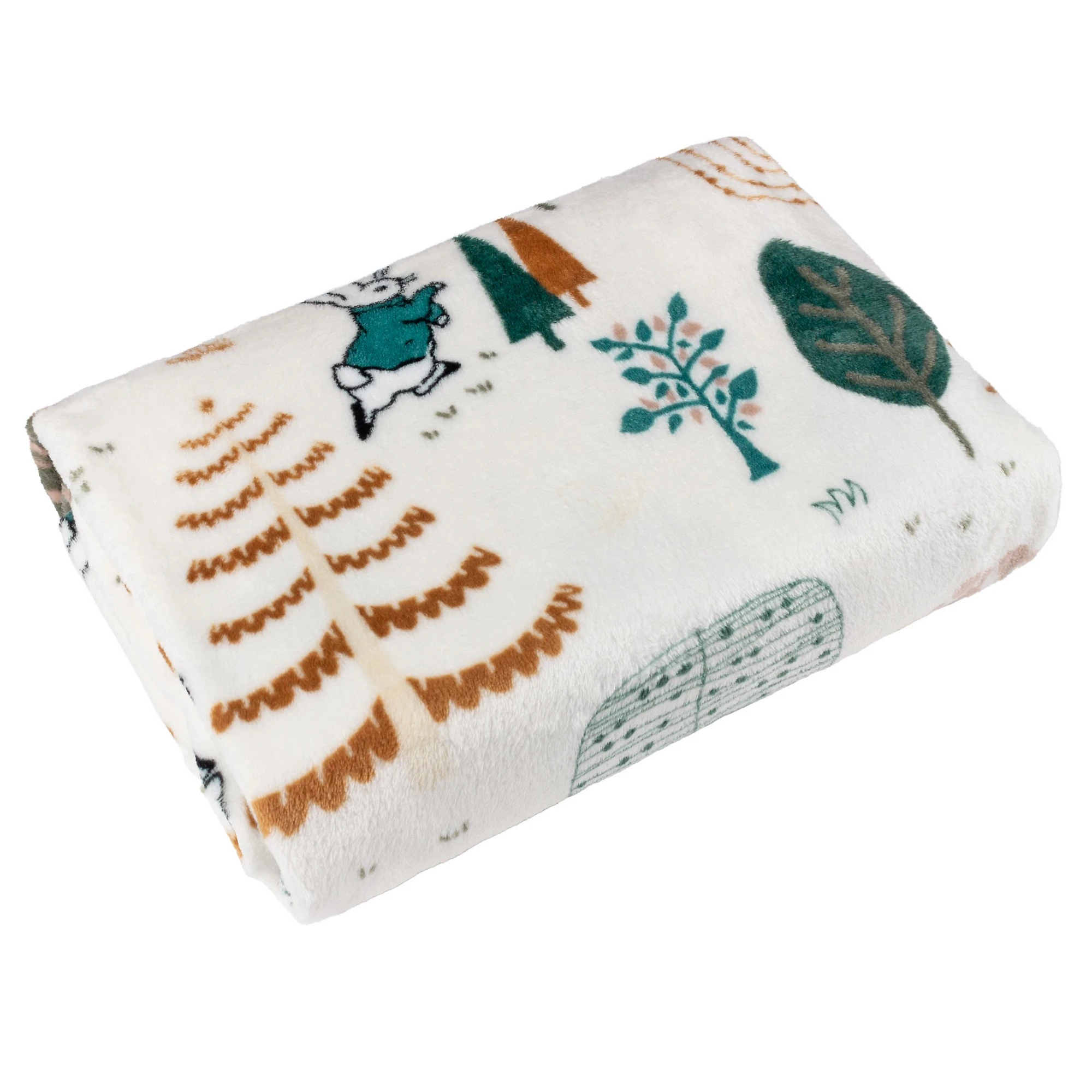 Peter Rabbit Scandi Woods Throw (Multicoloured) - RV2950