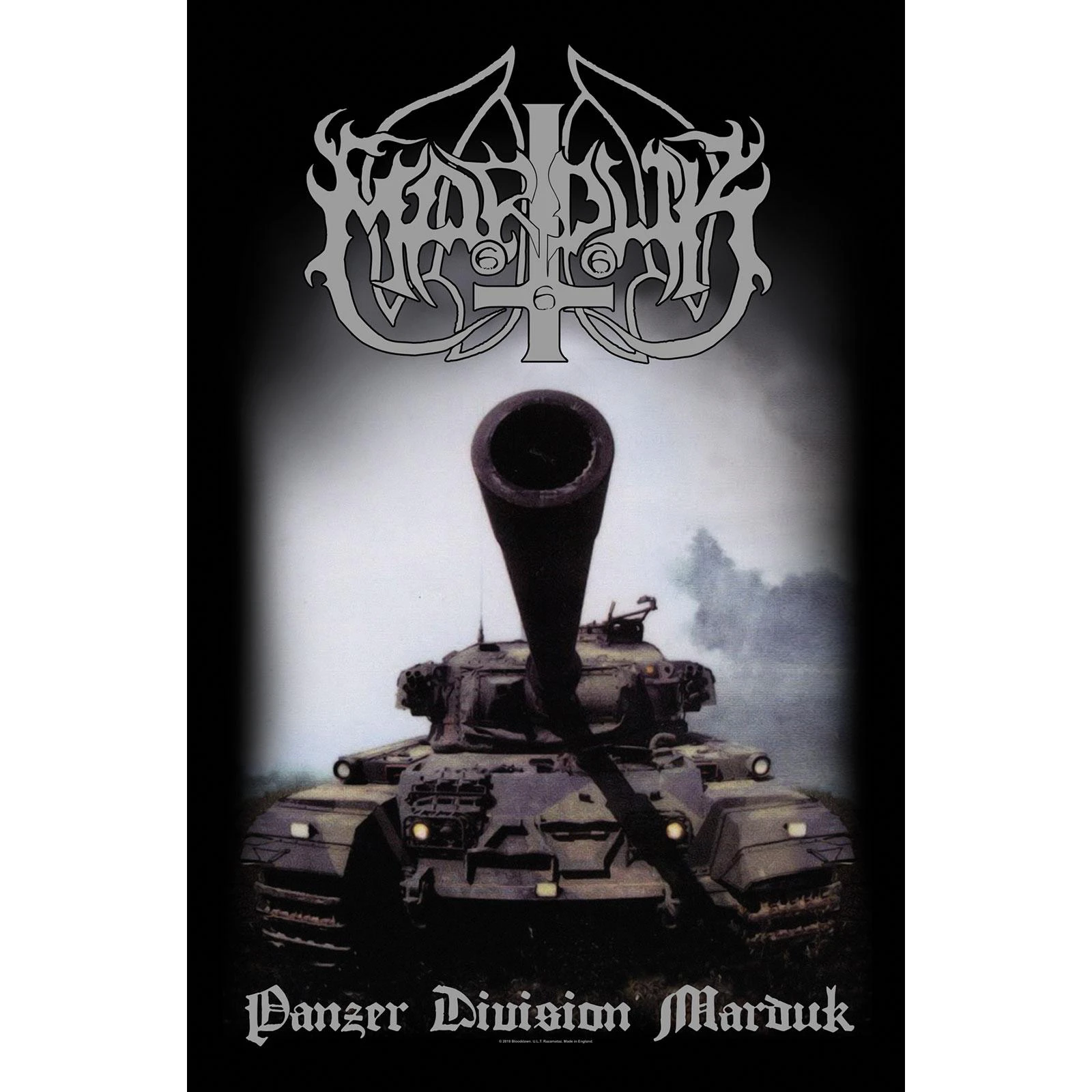 Marduk Panzer Division 20th Anniversary Textile Poster (Black/Grey) - RO7405