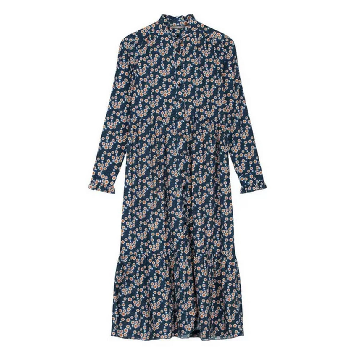 Regatta Womens Orla Kiely Water Floral Long-Sleeved Midi Dress (Blue) - RG7985