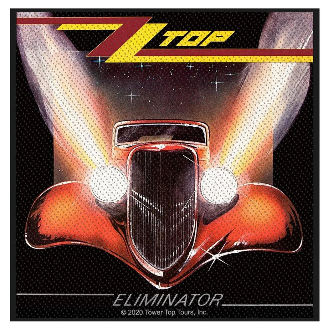 ZZ Top Eliminator Woven Patch (Black/Orange/Yellow) - RO7598