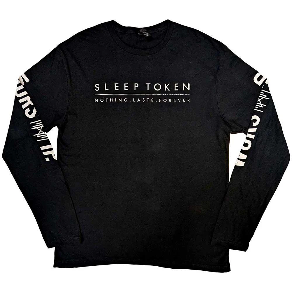 Sleep Token Unisex Adult Worship Sleeve Print Cotton Long-Sleeved T-Shirt (Black) - RO9842