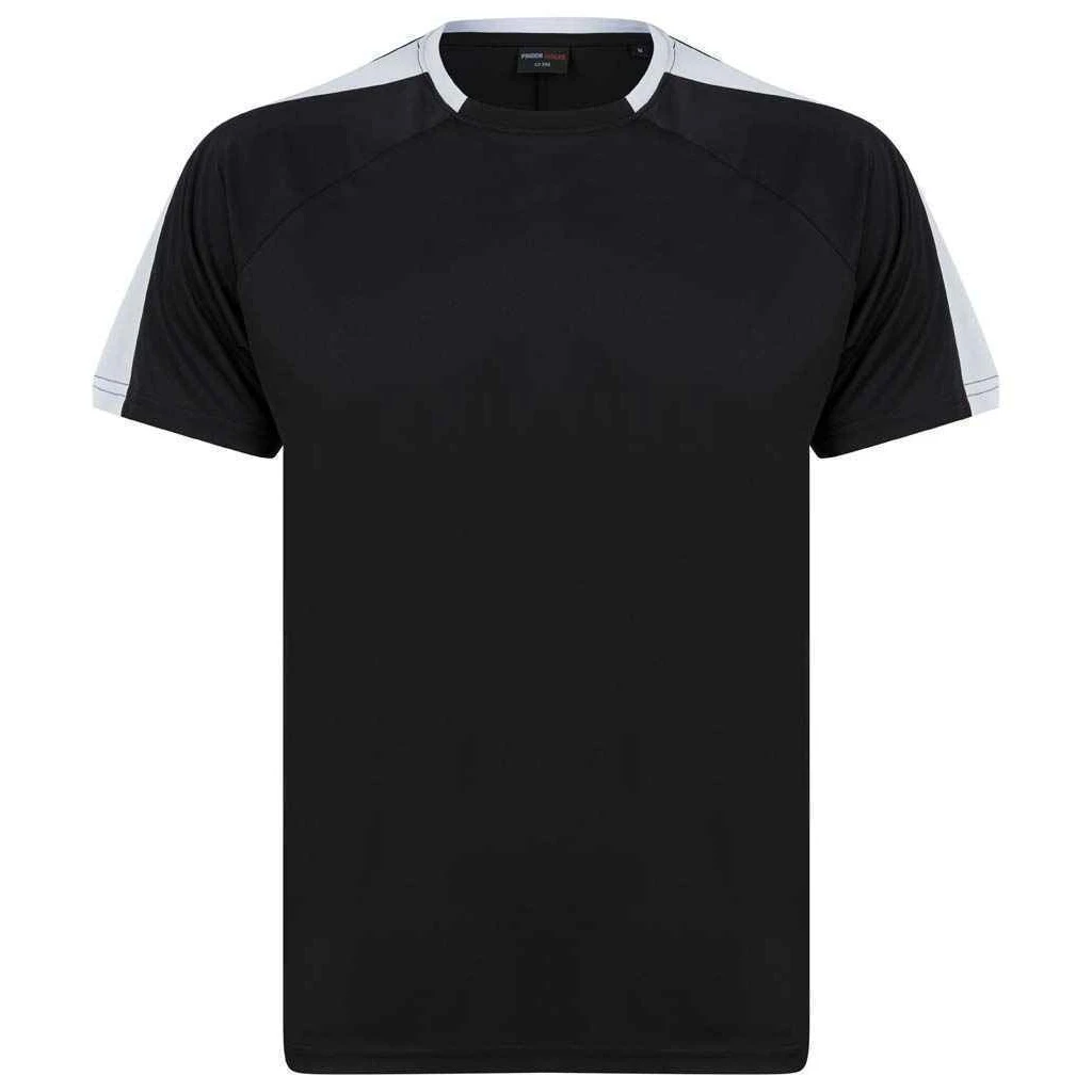 Finden and Hales Unisex Team T-Shirt (Black/White) - PC4027