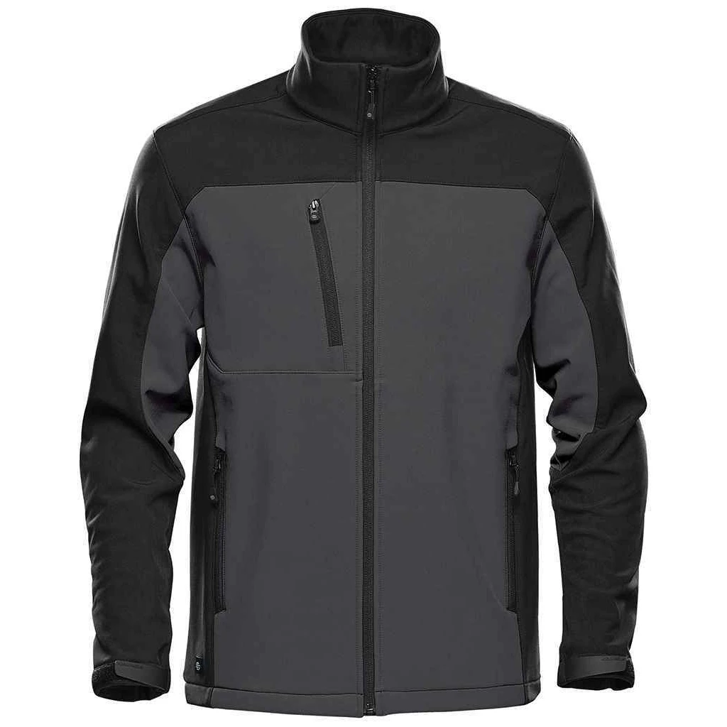 Stormtech Mens Cascades Soft Shell Jacket (Dolphin/Black) - PC4471