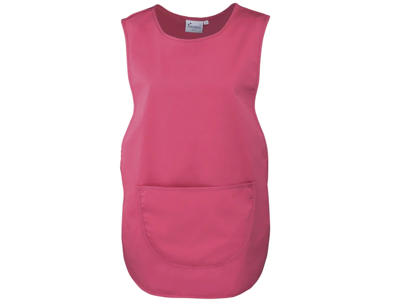 Premier Ladies/Womens Pocket Tabard / Workwear (Fuchsia) - RW1078