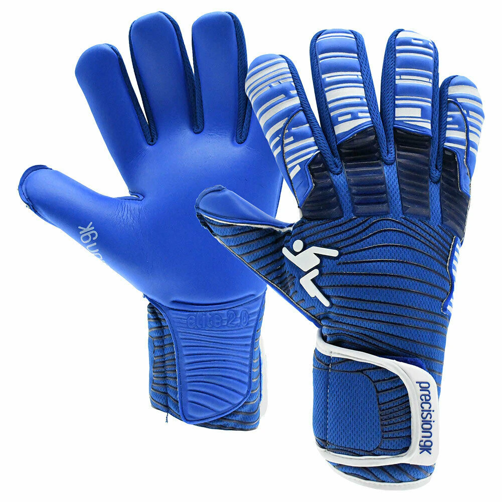 Precision Childrens/Kids Elite 2.0 Grip Goalkeeper Gloves (Blue/White) - RD1466