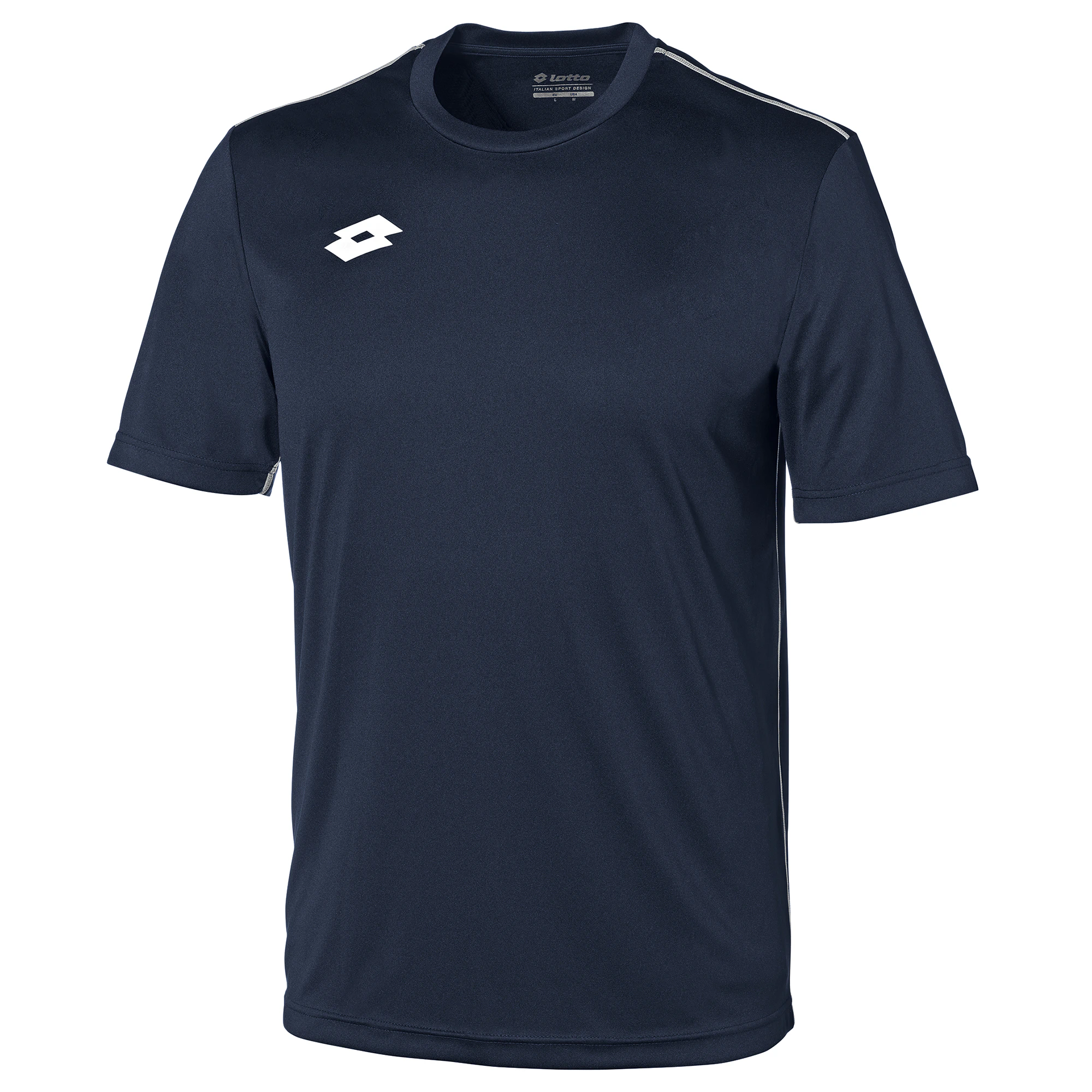 Lotto Junior Unisex Delta Jersey Short Sleeve Shirt (Navy/White) - RW6100