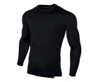 Carta Sport Childrens/Kids Long-Sleeved Base Layer Top (Black) - CS566