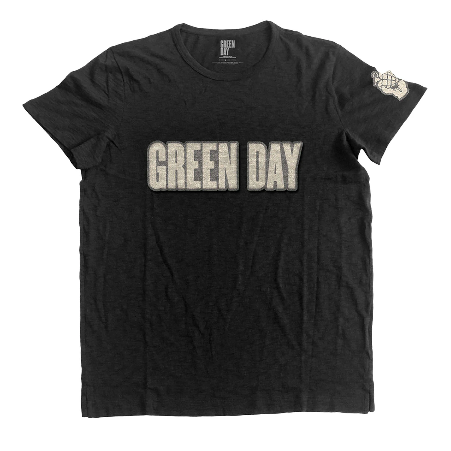 Green Day Unisex Adult Grenade Logo T-Shirt (Black) - RO370