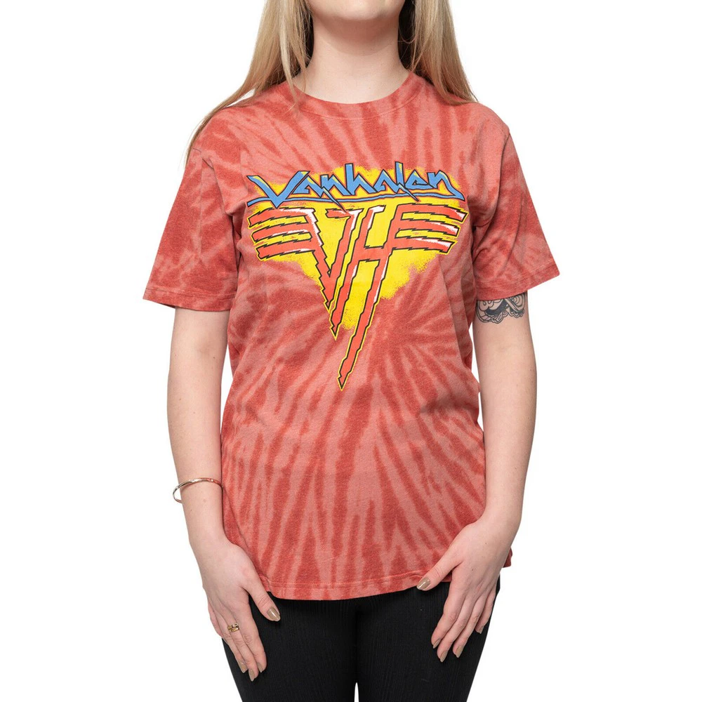 Van Halen Unisex Adult Jagged Logo T-Shirt (Red) - RO4345