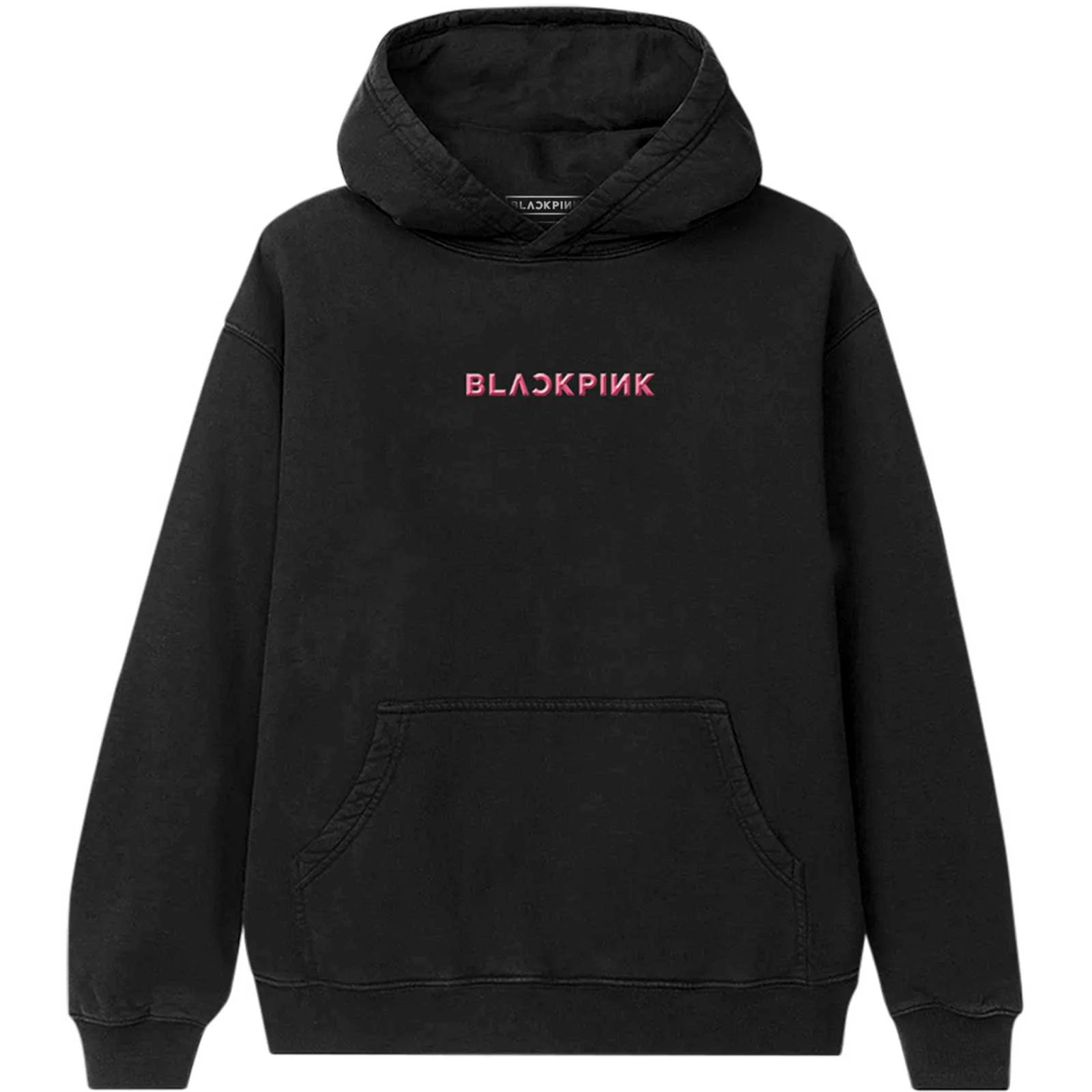 BlackPink Unisex Adult Pink Venom Group Shot Back Print Pullover Hoodie (Black) - RO8767