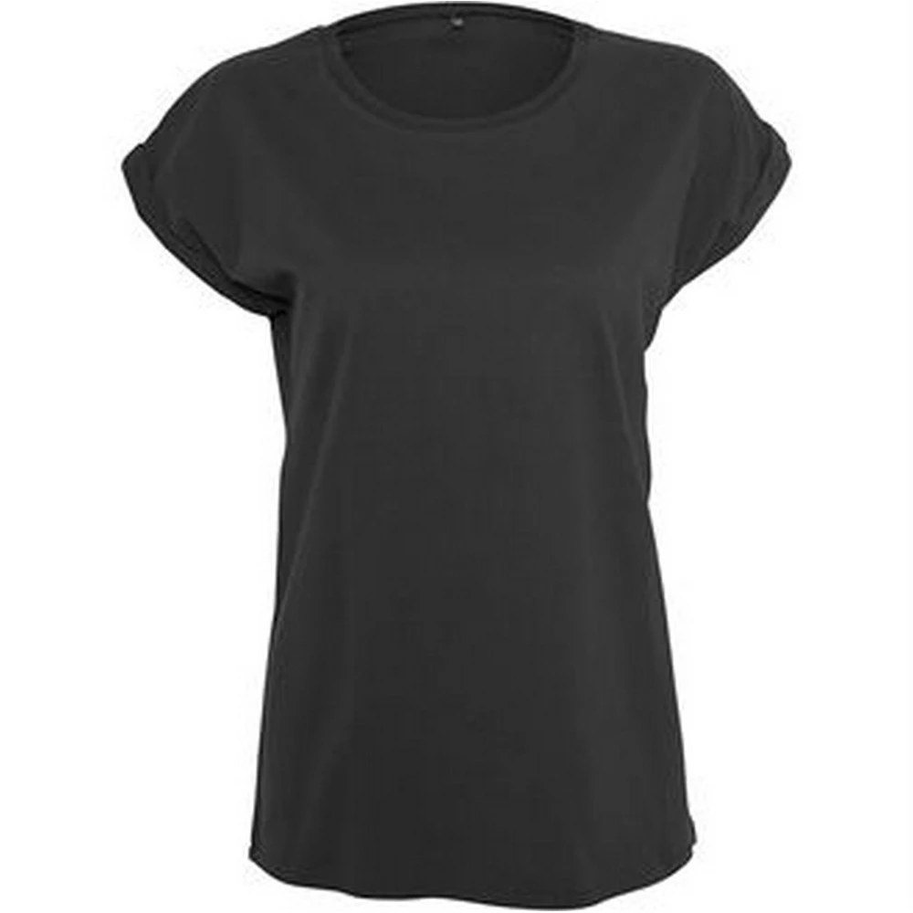 Build Your Brand Womens T-Shirt (Black) - RW7714