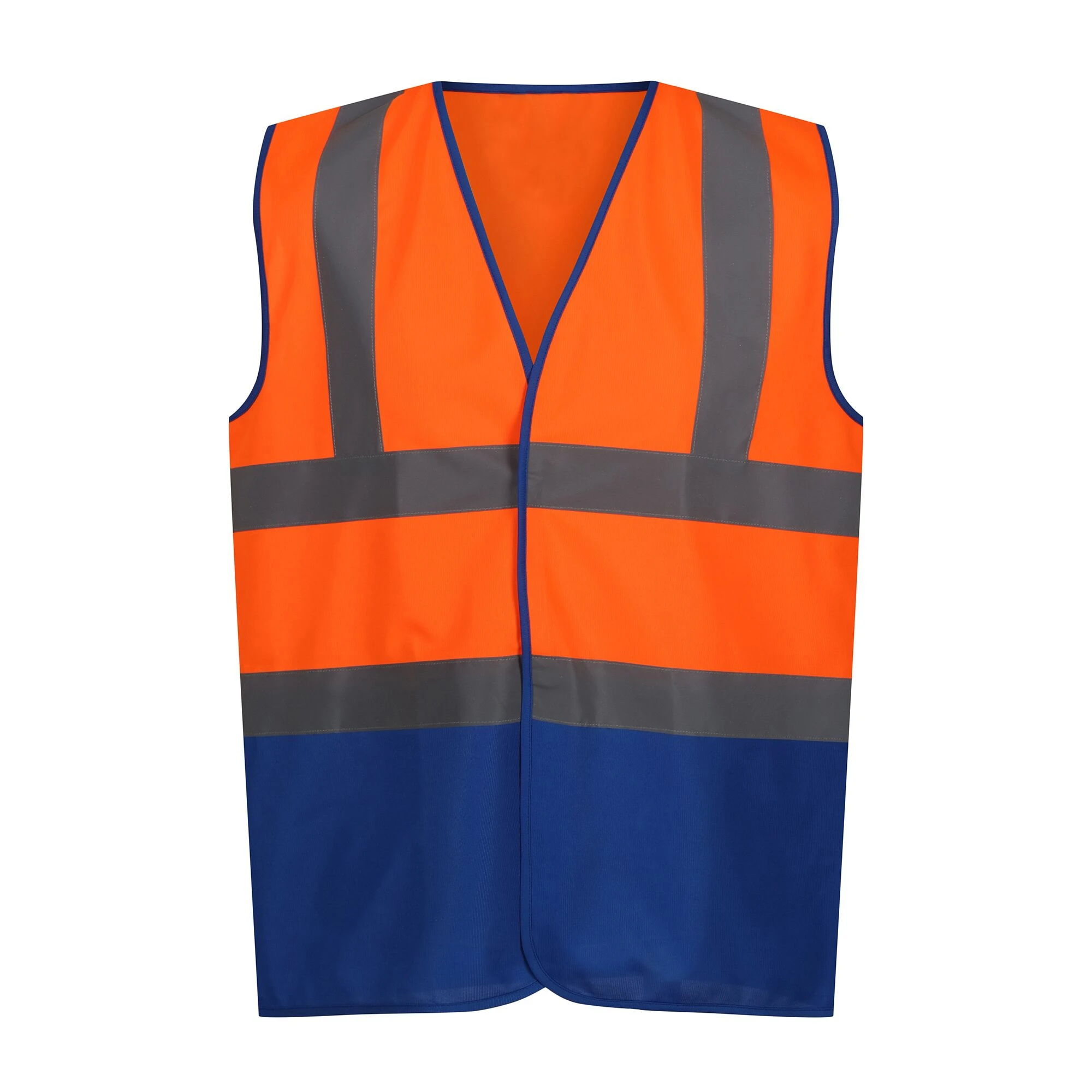 Regatta Mens Pro Two Tone Hi-Vis Vest (Fluro Orange/Royal Blue) - RG9263