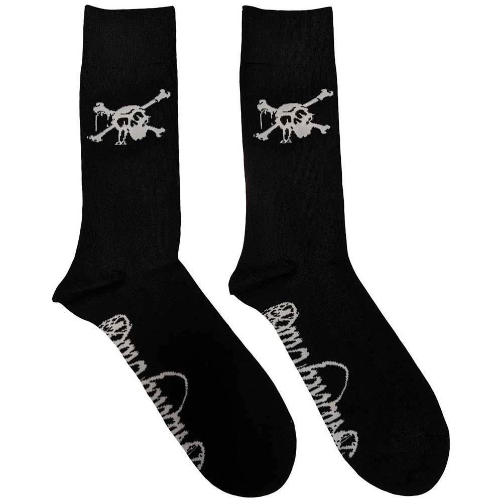 Motley Crue Unisex Adult Skull Socks (Black/White) - RO10864