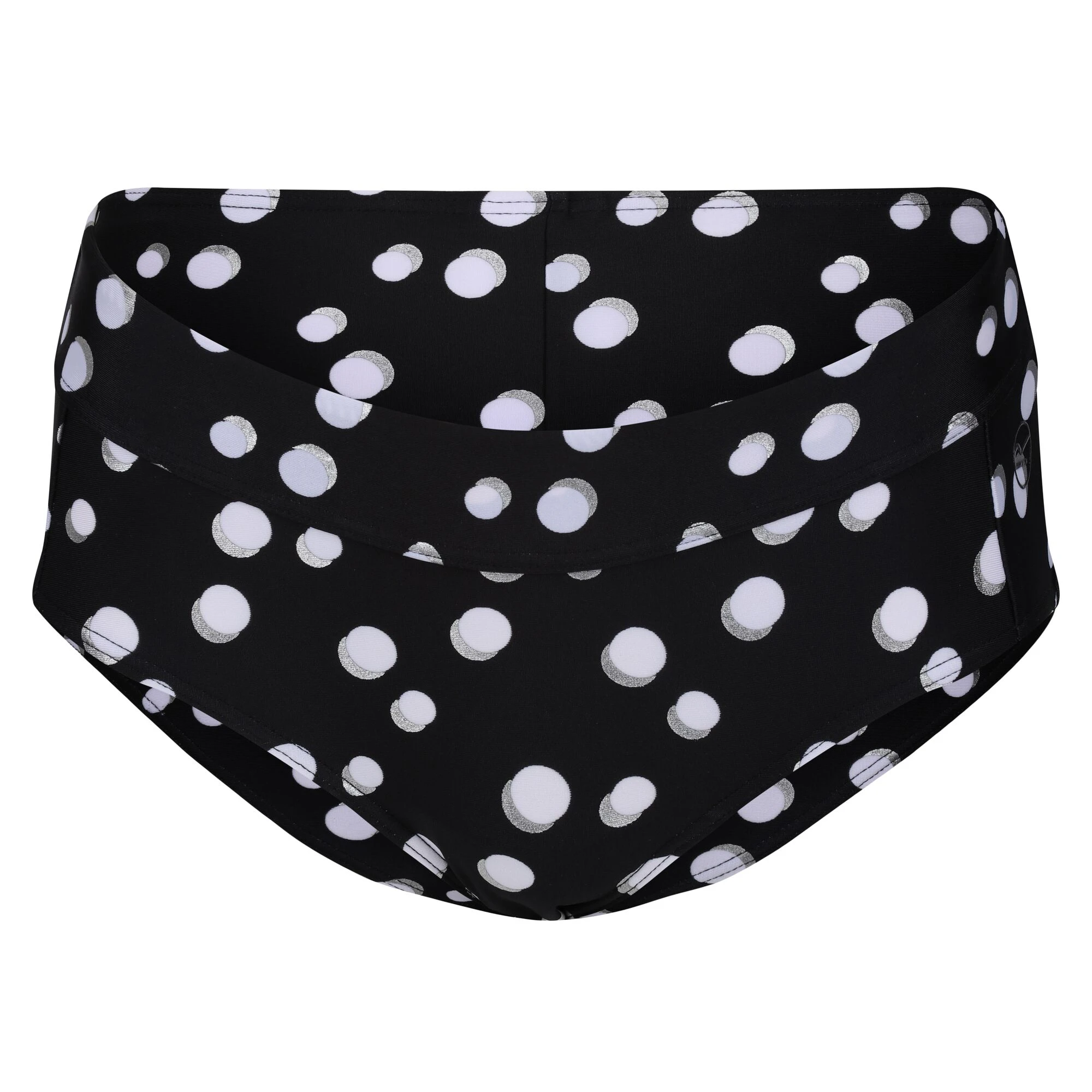 Regatta Womens Paloma Polka Dot Bikini Bottoms (Black/White) - RG9572