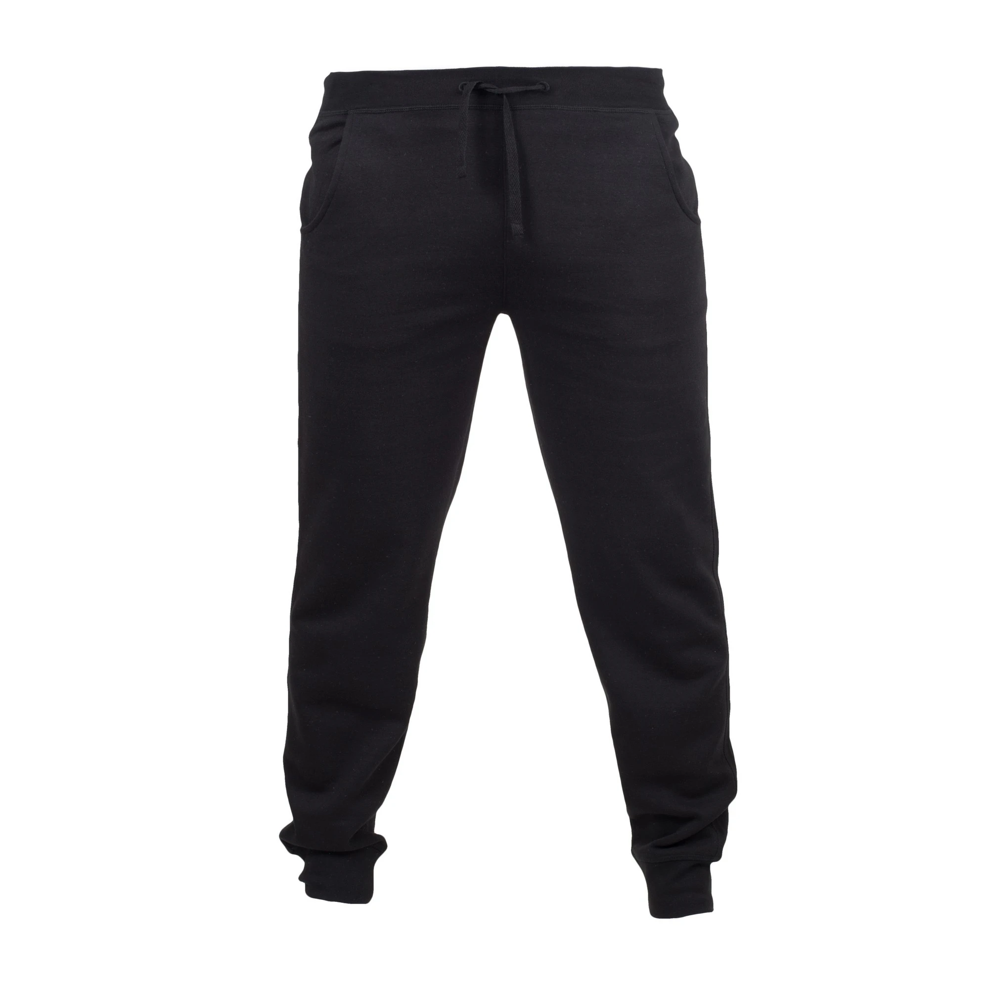 Skinnifit Mens Slim Cuffed Jogging Bottoms/Trousers (Black) - RW4743